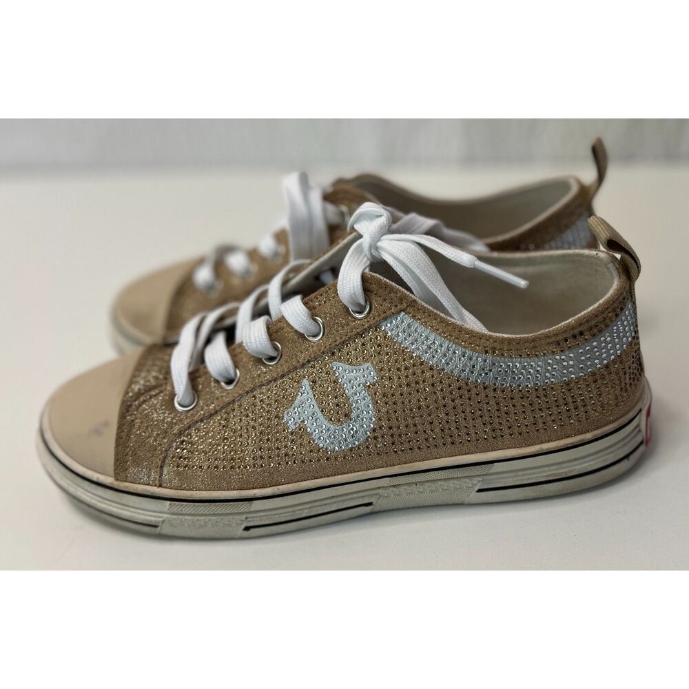 True Religion Addilyn rhinestone studded sneakers. Size 6.5